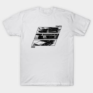 TOYOTA MR2 MK1 Black 'N White Archive 2 T-Shirt